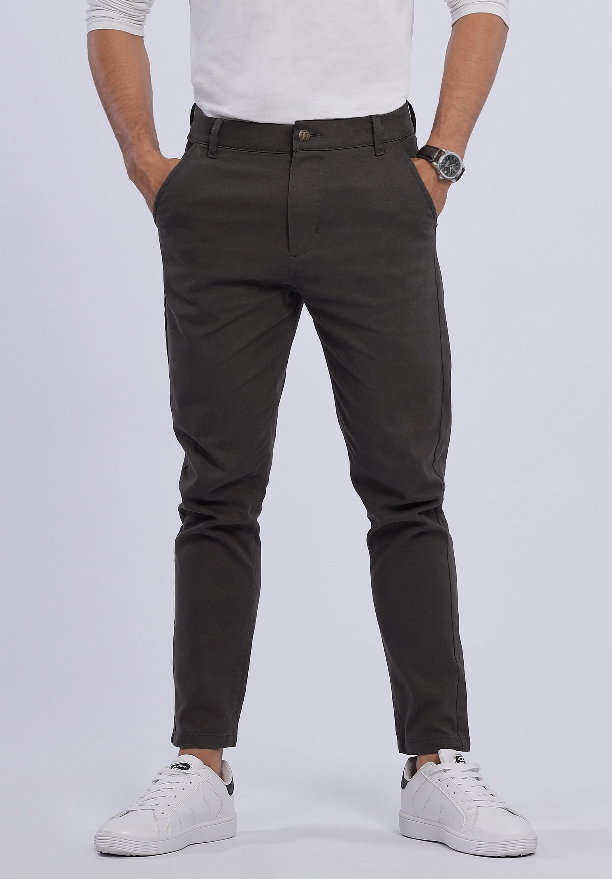 ACHROMATIC CHINO PANTS