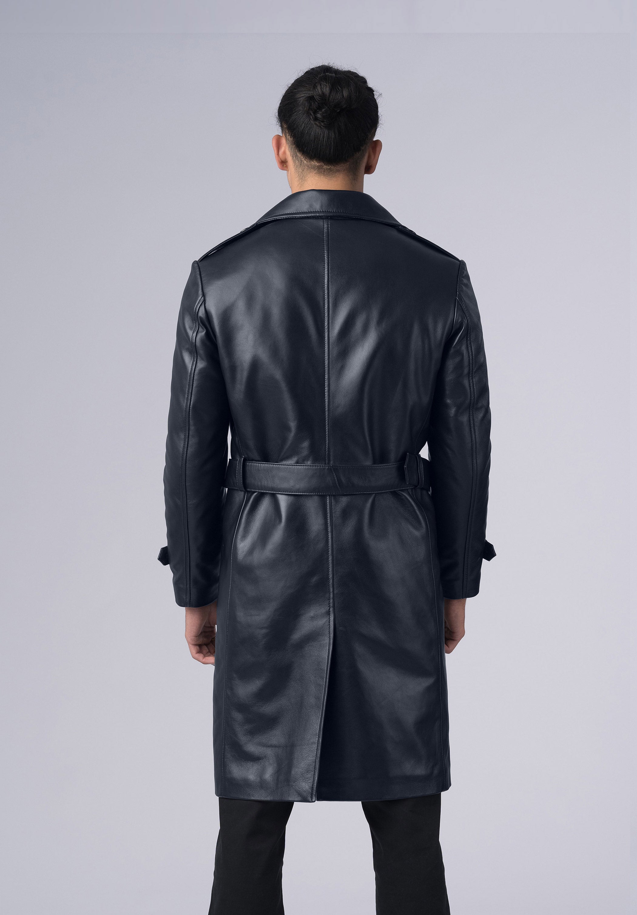 LOGAN LEATHER TRENCH