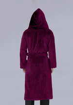 Load image into Gallery viewer, RAISIN WINTER HOODIE ROBE
