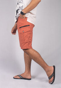 VERMILION TWILL CARGO SHORTS