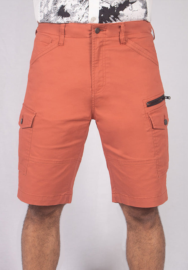 VERMILION TWILL CARGO SHORTS