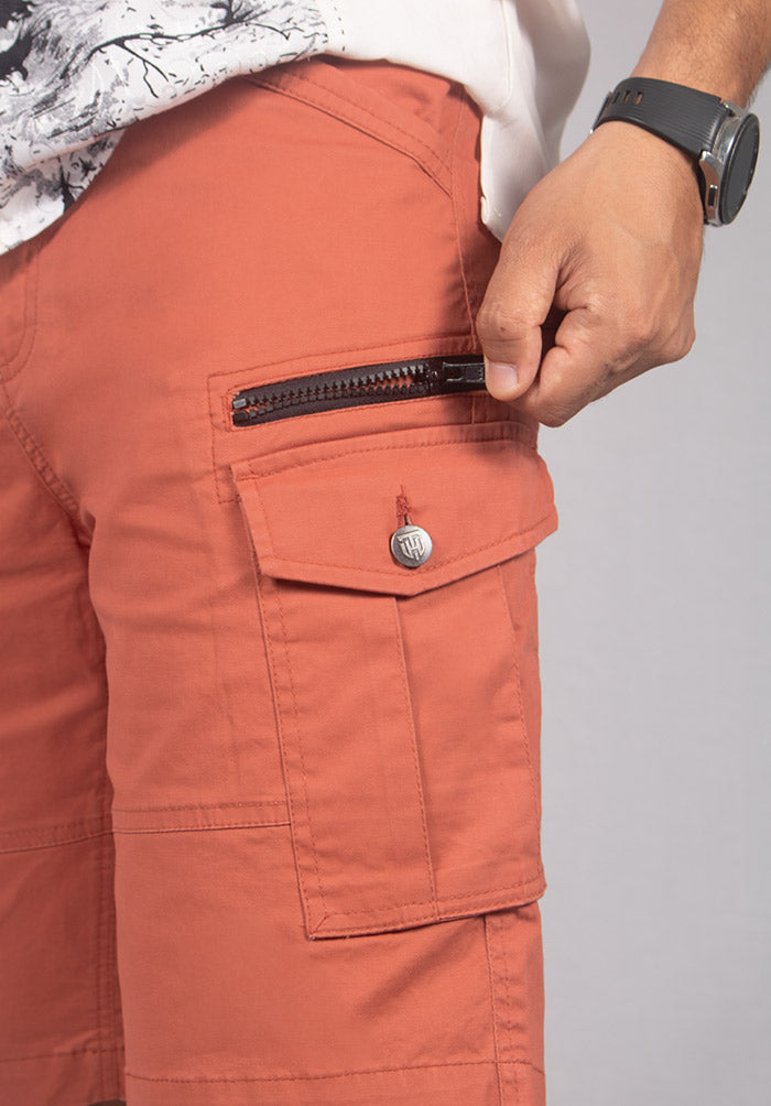 VERMILION TWILL CARGO SHORTS